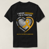 ファイターMSギフト多発性硬化症認識度  Tシャツ (デザイン正面)