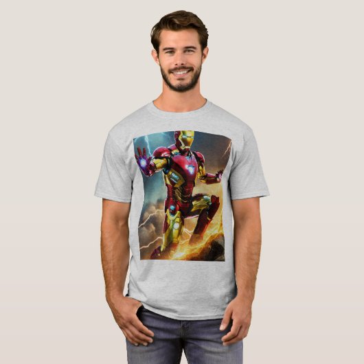 ファイターTシャツコットン品質デザイン印刷 Tシャツ (正面フル)