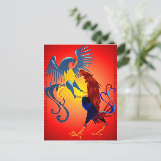 ファイティンカラフルグ用ポストカード2 ポストカード (スタンド正面)