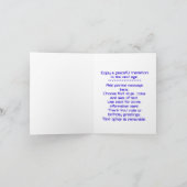 ファイティングエイリアン誕生日 カード (内部)