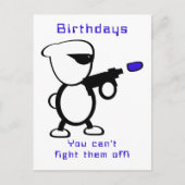 ファイティングエイリアン誕生日 ポストカード (正面)