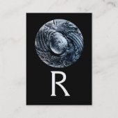 ファイティンググリフィンズモノグラム白黒グレーパール 名刺 (裏面)