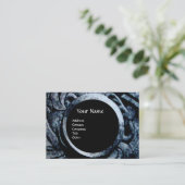 ファイティンググリフィンズモノグラム白黒グレー 名刺 (スタンド正面)