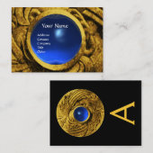 ファイティンググリフィンズモノグラム金ゴールドブルーサファイア 名刺 (正面/裏面)