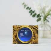 ファイティンググリフィンズモノグラム金ゴールドブルーサファイア 名刺 (スタンド正面)