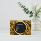 ファイティンググリフィンズモノグラム、金ゴールドメタリックブラック 名刺 (スタンド正面)