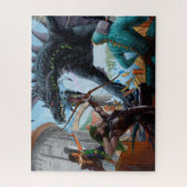 ファイティングザブラックドラゴンパズル520ピース ジグソーパズル (縦)