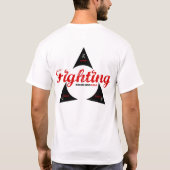 ファイティングスピリット、マインド、体手裏剣ティー Tシャツ (裏面)