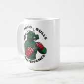 ファイティングバルブのメンテナンスマグ コーヒーマグカップ (正面左)