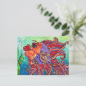 ファイティングフィッシュハガキを見つける ポストカード (スタンド正面)