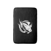 ファイティングフィッシュポートレートタトゥー バスマット (正面縦)