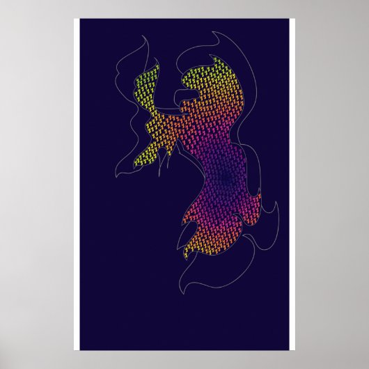 ファイティングライオン ポスター (正面)