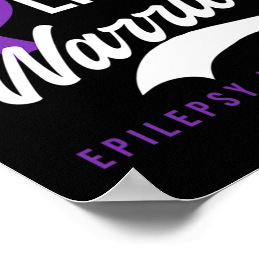 ファイティングライクウォリアーデザインてんかん認識度 ポスター (角)