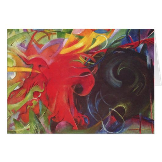 ファイティング型枠バイフランツ・マルクヴィンテージファインアート (正面横)