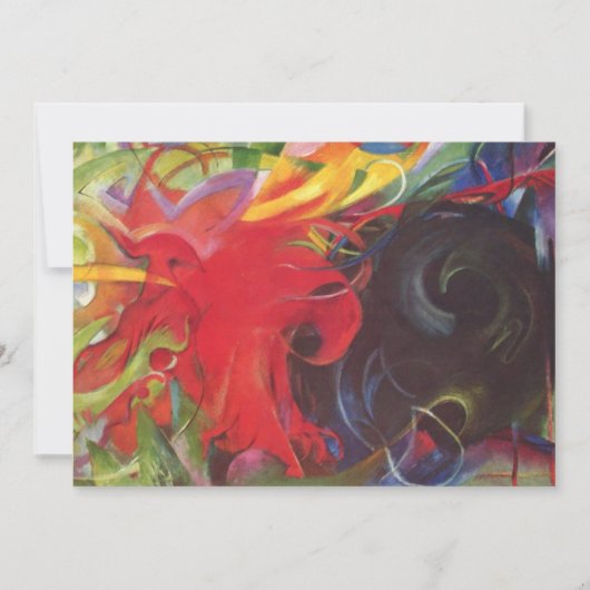 ファイティング型枠バイフランツ・マルクヴィンテージファインアート (正面)