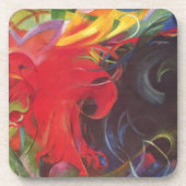 ファイティング型枠バイフランツ・マルクヴィンテージファインアート コースター (正面)