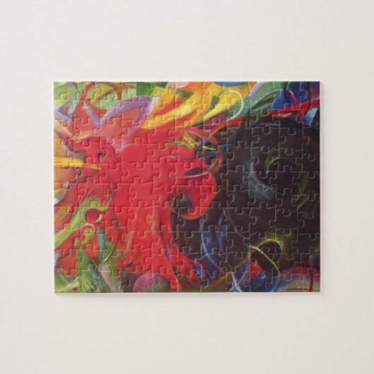 ファイティング型枠バイフランツ・マルクヴィンテージファインアート ジグソーパズル (横)