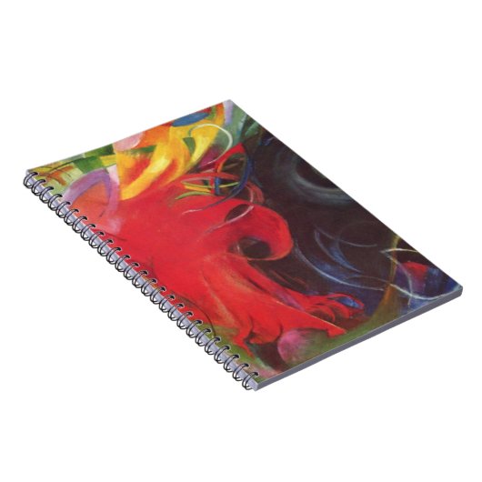 ファイティング型枠バイフランツ・マルクヴィンテージファインアート ノートブック (右側)