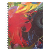 ファイティング型枠バイフランツ・マルクヴィンテージファインアート ノートブック (正面)