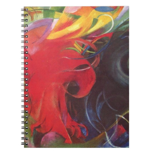 ファイティング型枠バイフランツ・マルクヴィンテージファインアート ノートブック (正面)