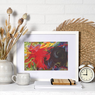 ファイティング型枠バイフランツ・マルクヴィンテージファインアート ポスター