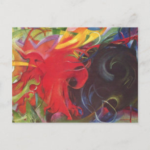 ファイティング型枠バイフランツ・マルクヴィンテージファインアート ポストカード