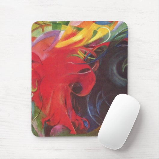 ファイティング型枠バイフランツ・マルクヴィンテージファインアート マウスパッド (マウス)