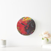 ファイティング型枠バイフランツ・マルクヴィンテージファインアート ラウンド壁時計 (ホーム)