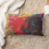 ファイティング型枠バイフランツ・マルクヴィンテージファインアート ランバークッション (ブランケット)