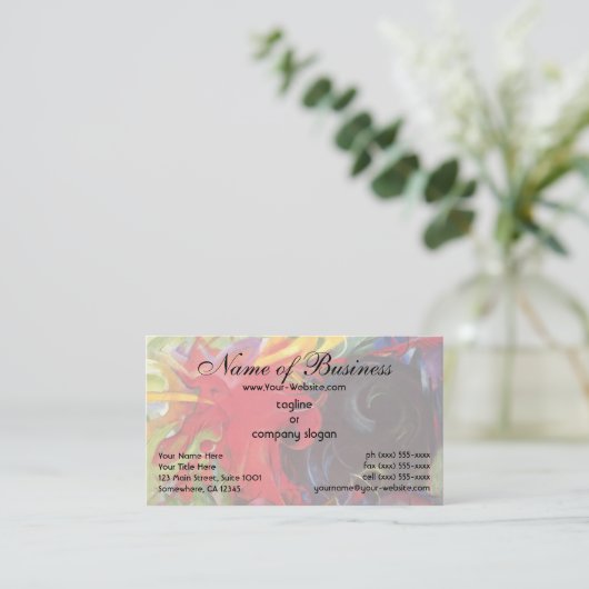 ファイティング型枠by Franz Marc; Kempfende Formen 名刺 (スタンド正面)