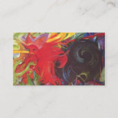 ファイティング型枠by Franz Marc; Kempfende Formen 名刺 (裏面)