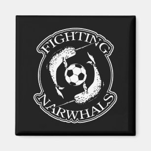ファイティング・ナーワル・サッカーTシャツ マグネット