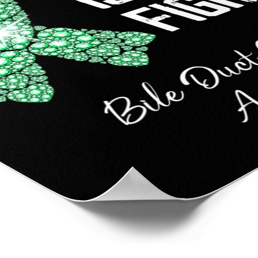 ファイトは我々の戦い胆管がん認識度モン ポスター (角)