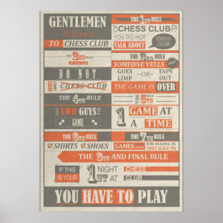 ファイトクラブXチェスクラブ ポスター