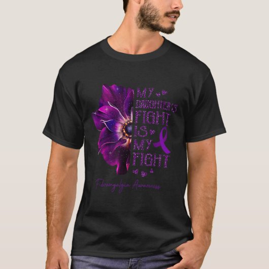 ファイトマイファイトアネモン線維筋痛認識度 Tシャツ (正面)