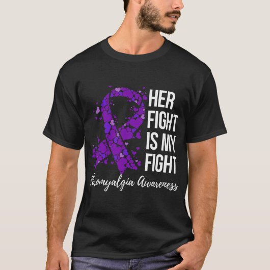 ファイトマイファイト線維筋痛認識度2 Tシャツ (正面)