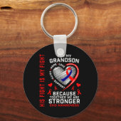 ファイトミーファイト孫子Chd認識度ハートDis キーホルダー (正面)