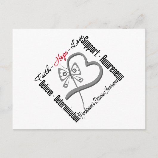 ファイトルホープラブバタフライ – パーキンソンズディーズ ポストカード (正面)