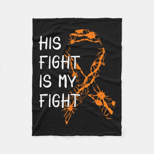 ファイト私の戦い多発性硬化症認識度1 フリースブランケット (正面)