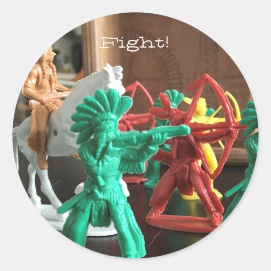 ファイト！ステッカー ラウンドシール (正面)
