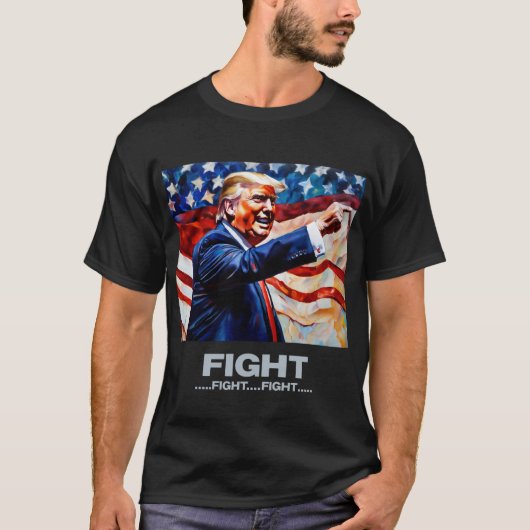ファイト・ファイト – Trump T-Shirt Tシャツ (正面)