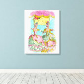 ファイナリーアンドフリッパリーリトルマリーのダンスポートレート キャンバスプリント (インサイチュ (ウッドフロア))