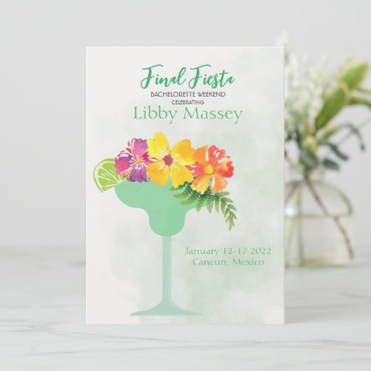 ファイナルバチェロレッテ招待状日程 招待状 (スタンド正面)