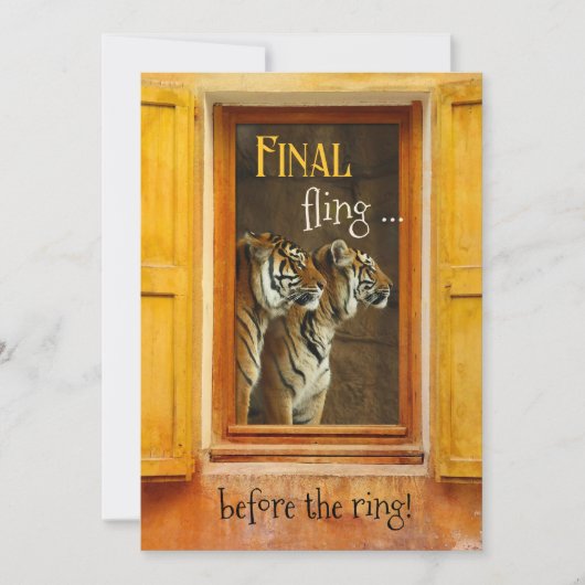 ファイナルファイリングタイガーバチェロレッテ 招待状 (正面)