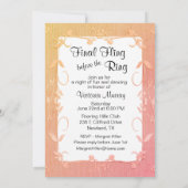 ファイナルファイリングバチェロレッテ招待状 招待状 (裏面)