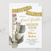 ファイナルフィエスタサボスバチェロレッテ週末 招待状 (正面/裏面)