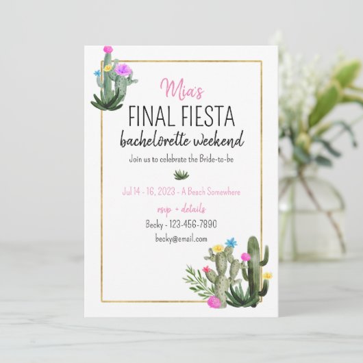 ファイナルフィエスタバチウィークエンド招待状 招待状 (スタンド正面)