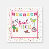 ファイナルフィエスタバチェロレッテナプキン – WH スタンダードカクテルナプキン (正面)