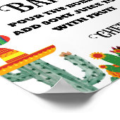 ファイナルフィエスタバチェロレッテミモザバーテーブルサイン ポスター (角)