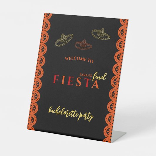 ファイナルフィエスタパペルピカドバチェロレッテ 台座サイン (正面)